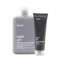 Jeval Introductory Pack featuring Revitalising Charcoal Shampoo and Treatment in sleek packaging.