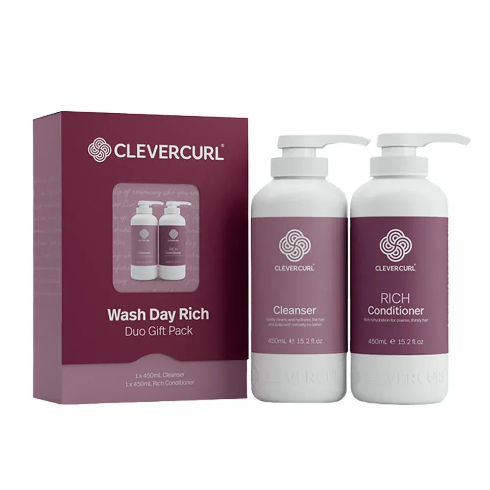 Clever Curl Shampoo & Conditioner Clever Curl Wash Day Duo - Rich