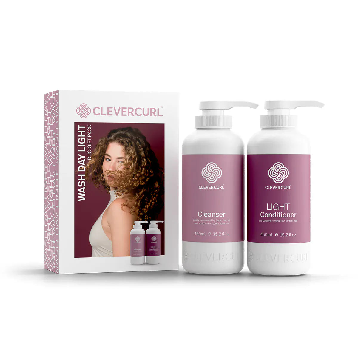 Clever Curl Gift Sets & Bundles Clever Curl Wash Day Light Duo Pack